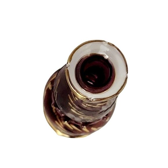 Vtg Hand Blown Glass Egyptian Empty Perfume Bottle Without Stopper or Bud Vase - Picture 4 of 6